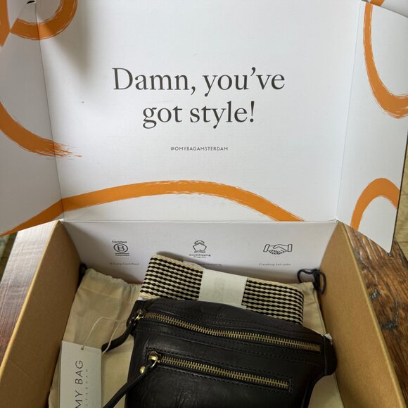 NIB! O My Bag Beck's Bum Bag in Stromboli Leather - Picture 3 of 11